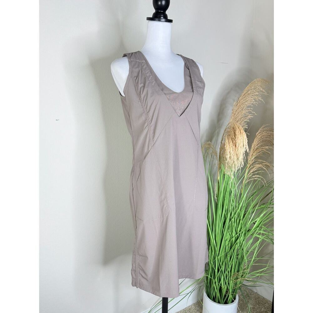 Indygena NWT Liike III Dress Activewear Outdoor in Peppercorn Brown Pockets REI - Picture 2 of 9